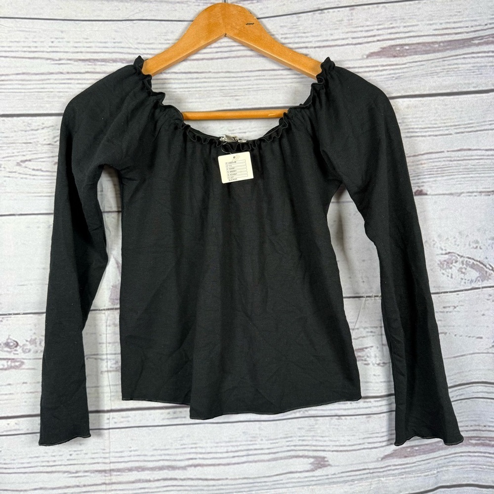 Long Sleeve Black Top Jr size L